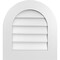 Ekena Millwork Round Top Surface Mount PVC Gable Vent: Non-Functional, w/ 3-1/2"W x 1"P Standard Frame, 20"W x 22"H GVPRT20X2201SN - alternate 1